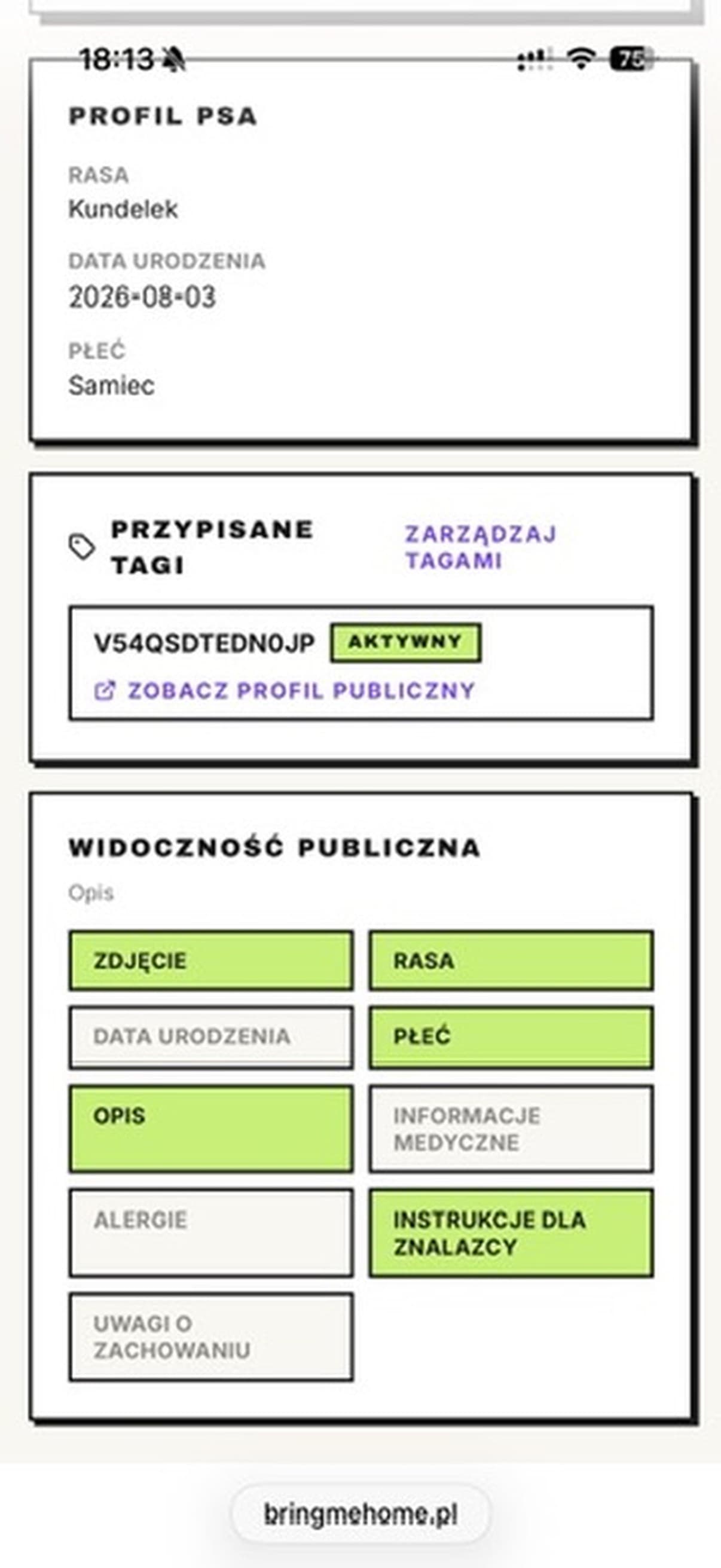 Zawieszka jest aktywna