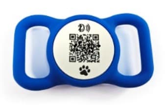 Adresówka QR i NFC — niebieska