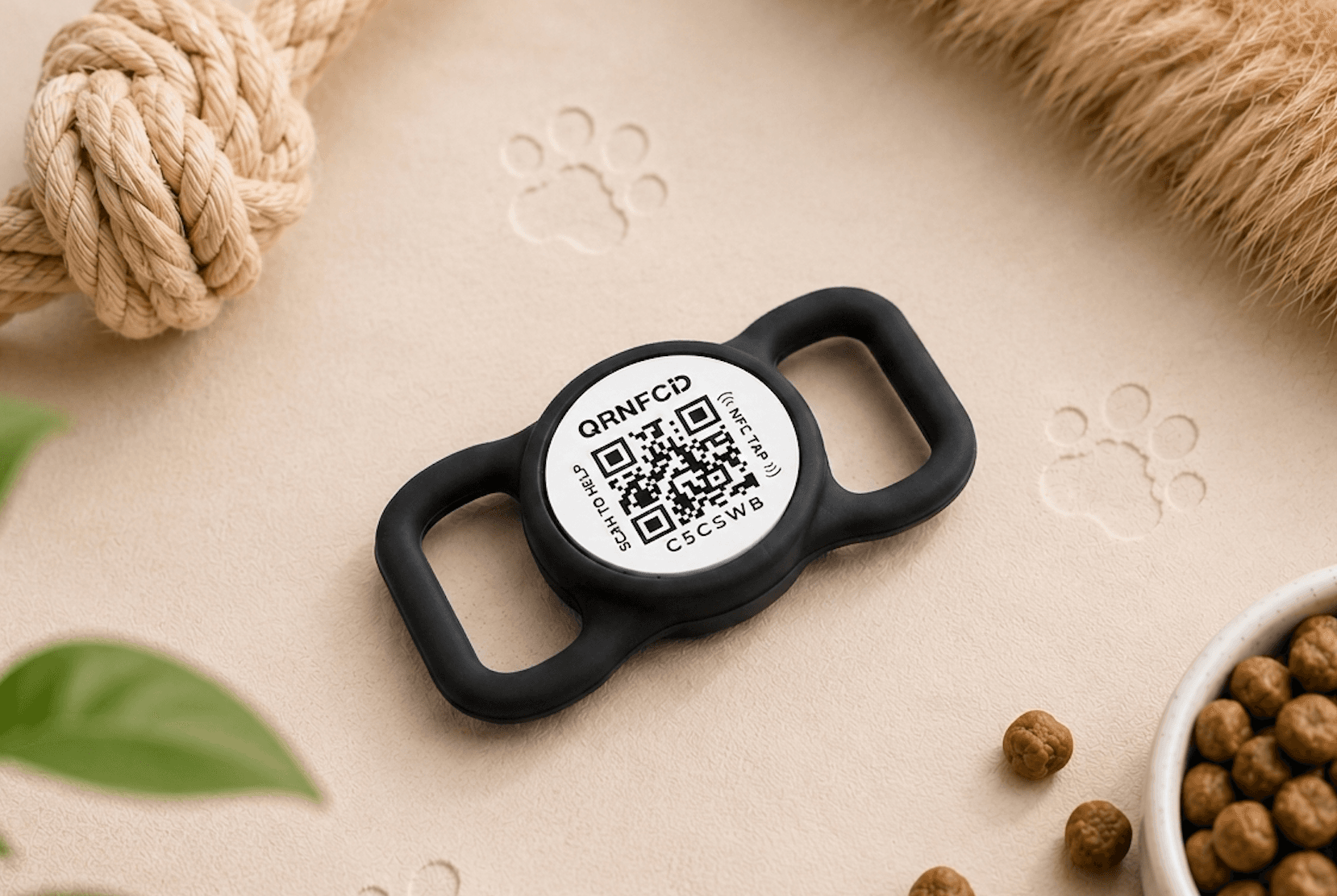Smart adresówka QR i NFC — Czarny