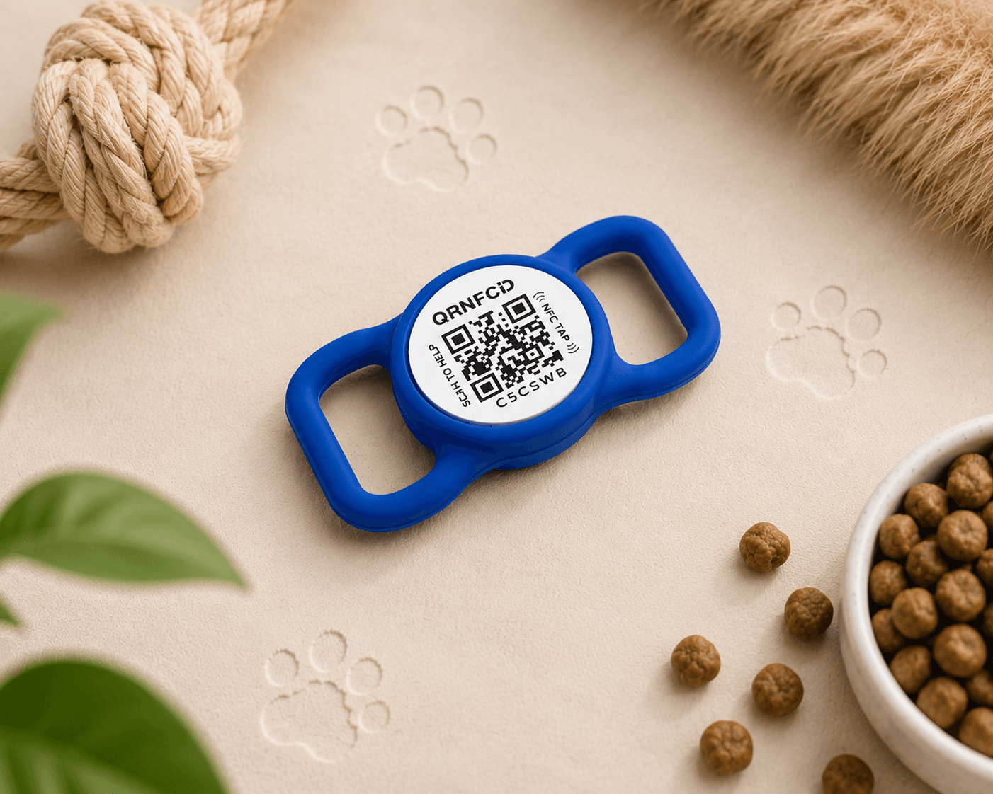 Smart adresówka QR i NFC — Niebieski